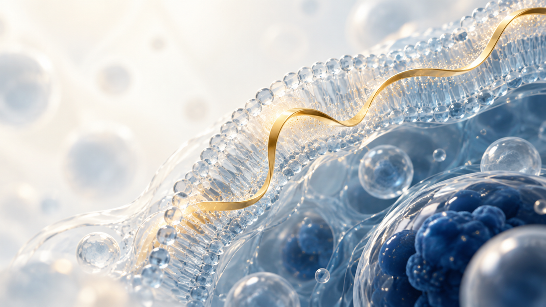 Conceptual scientific illustration for Cagrilintide: the amylin pathway in metabolic research