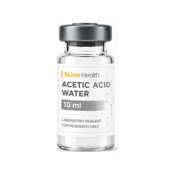 Nūvo Health acetic acid water 0.6% 10ml research vial
