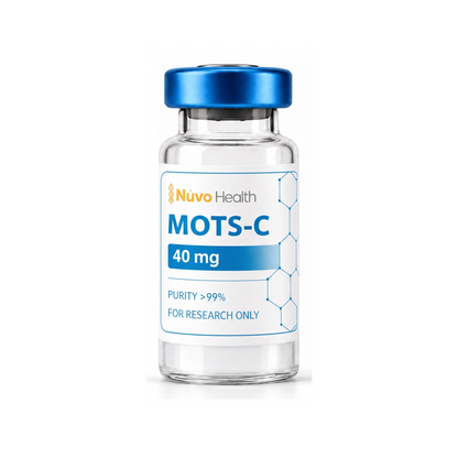 Nūvo Health MOTS-C 40mg research vial on a white background