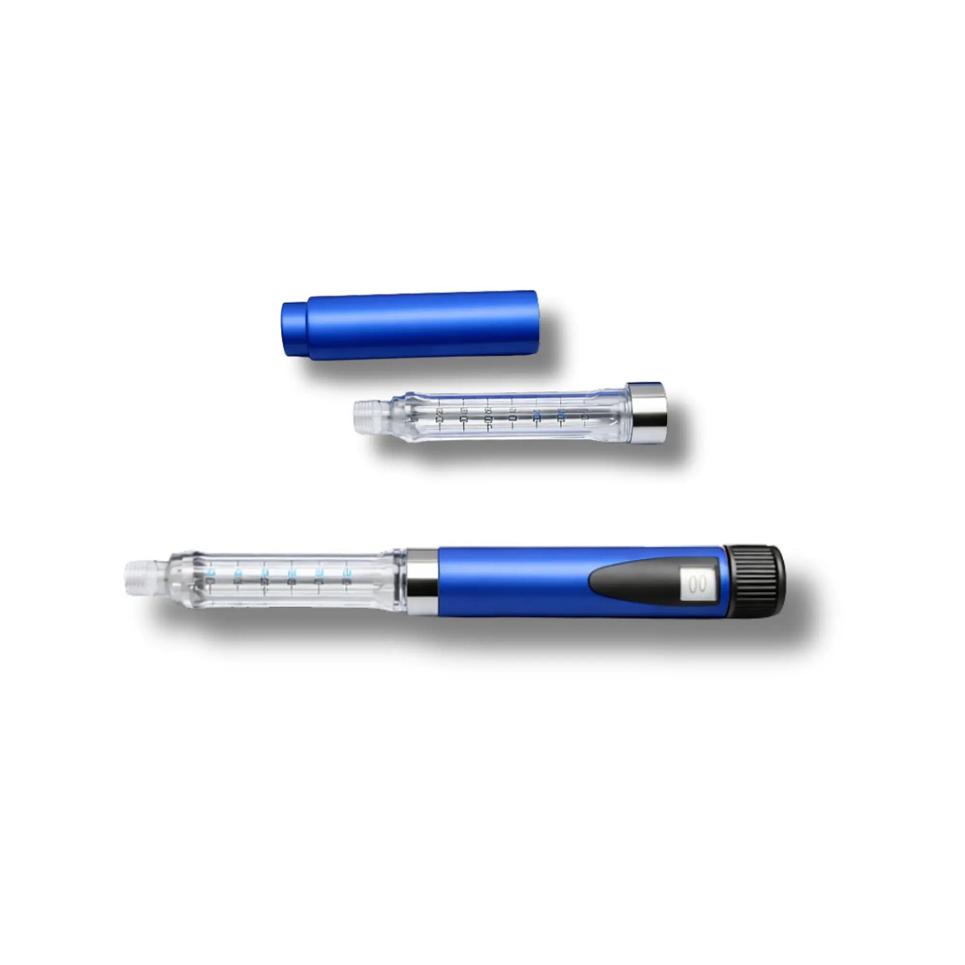 Nūvo Health reusable precision pen blue component view